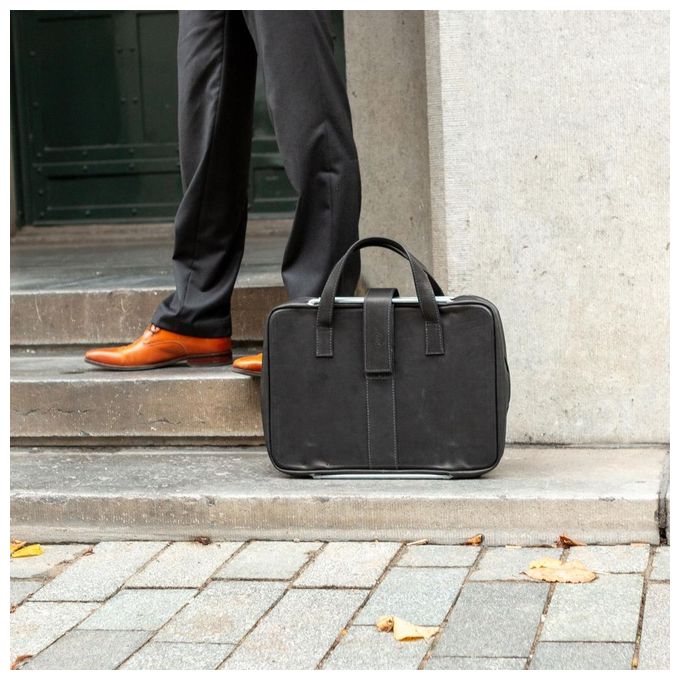 R-Go Tools RGOAVLAPBL Borsa per Laptop 15.6'' Valigetta Ventiquattrore Marrone