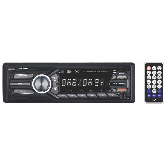 New Majestic Sintolettore Dab-445 Bt Rds Fm Stereo -Dab Doppio Usb 180w Frontalino Estraibile
