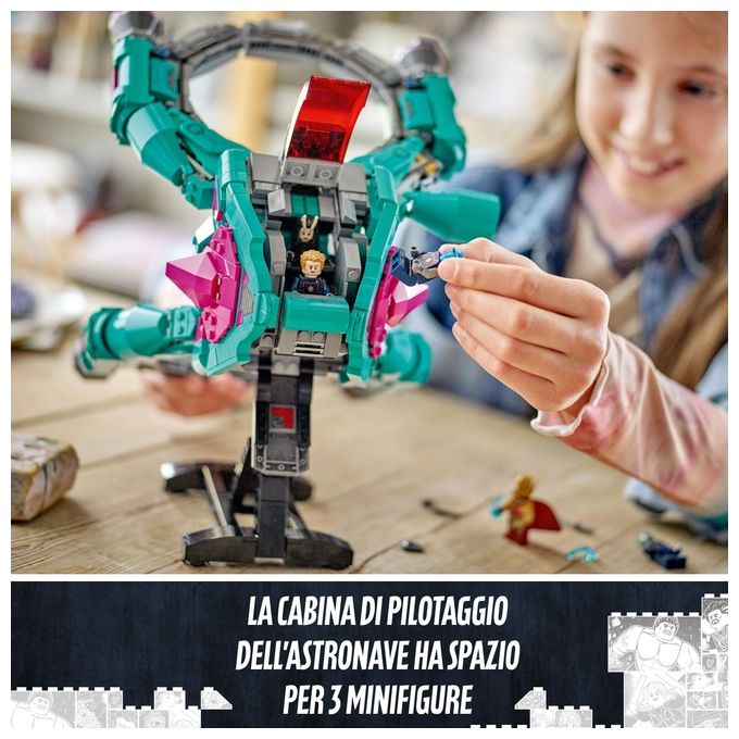 LEGO 76255 L’Astronave dei Nuovi Guardiani Set da Costruzione 1108 pezzi colore Multicolore