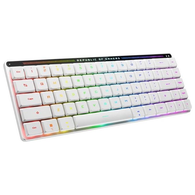 ASUS ROG Falchion RX Low Profile Tastiera Meccanica Wireless Moonlight White Layout ITA