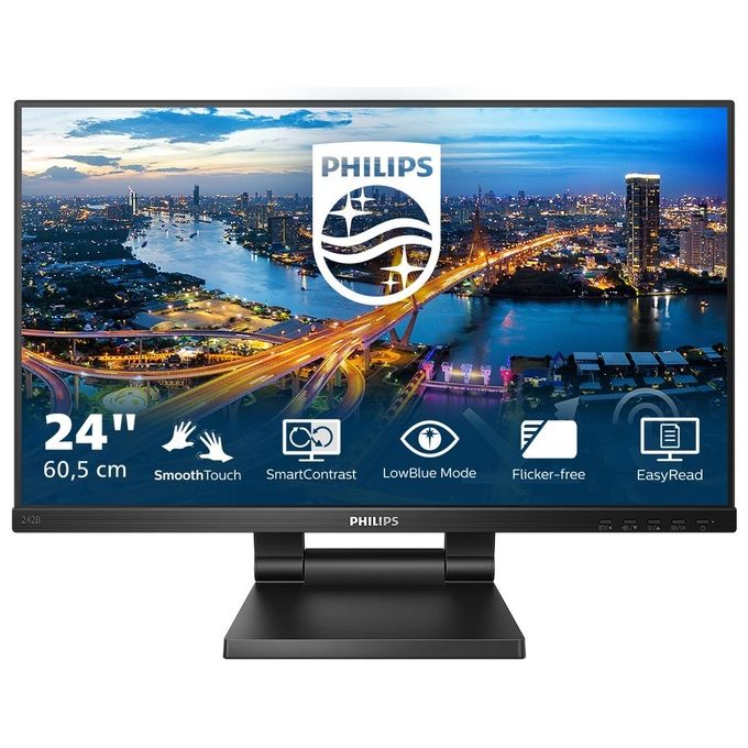 Philips Monitor 23.8'' LED IPS Touch 242B1TC - 00 1920x1080 Full HD Tempo di Risposta 4 ms