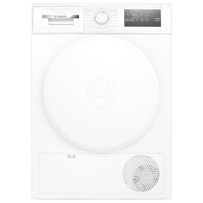 Bosch, Asciugatrice a Pompa di Calore, 8 kg, A++, WTH83208II, Bianca