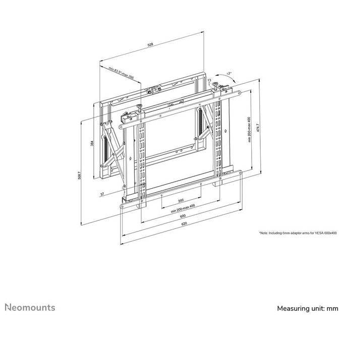 Neomounts By Newstar Supporto Videowall da Parete 42''-70