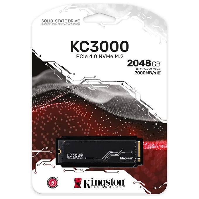 Kingston Technology KC3000 M.2 Ssd 2048Gb PCI Express 4.0 3D TLC NVMe