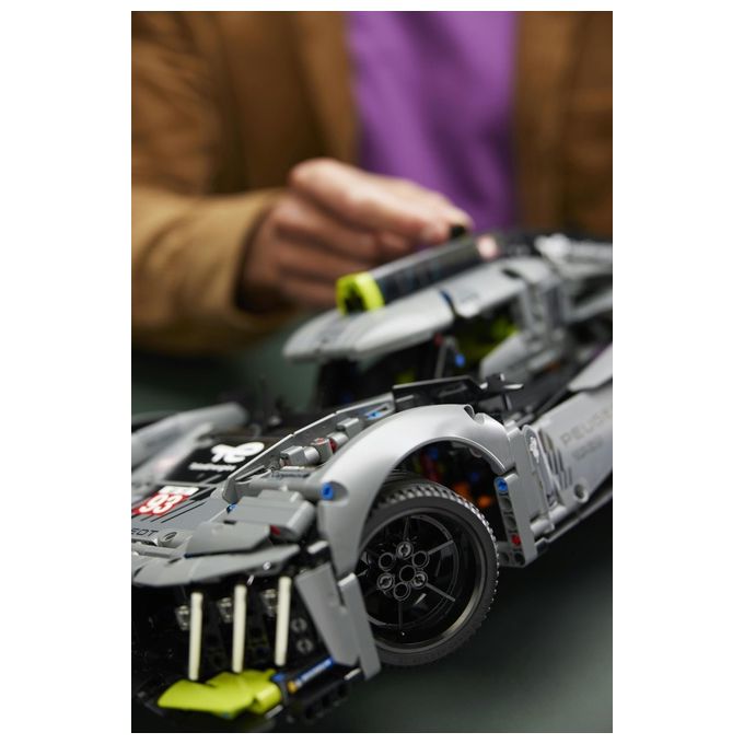 LEGO Technic 42156 PEUGEOT 9X8 24H Le Mans Hybrid Hypercar, Modellino di Auto da Corsa per Adulti Scala 1:10, Set da Collezione