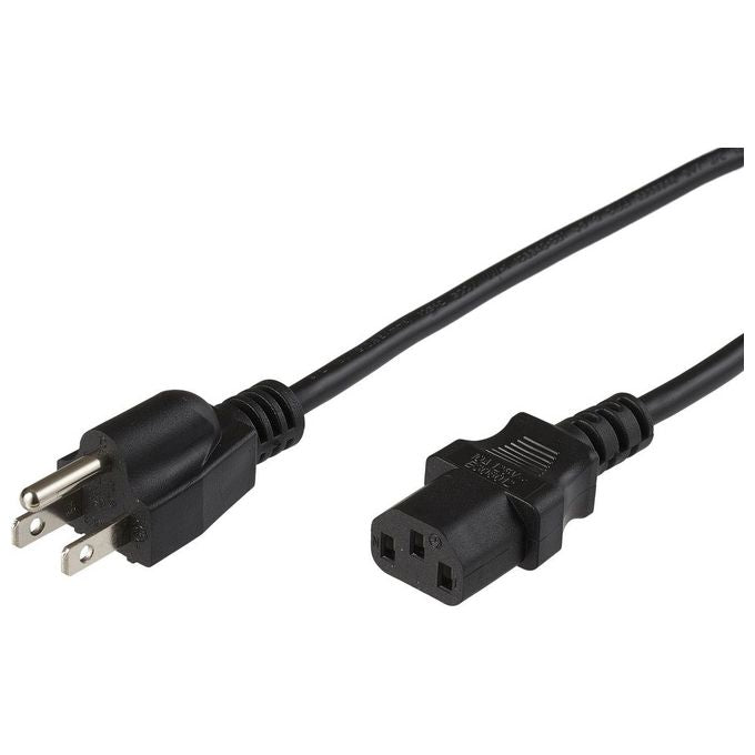 ITB PE110418 Cavo di Alimentazione Nero 1.8m Spina di Alimentazione di Tipo B Accoppiatore C13