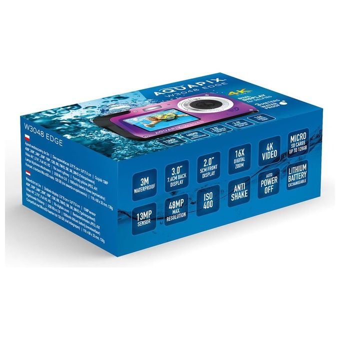 Easypix Aquapix W3048 Edge Violet Fotocamera Subacquea