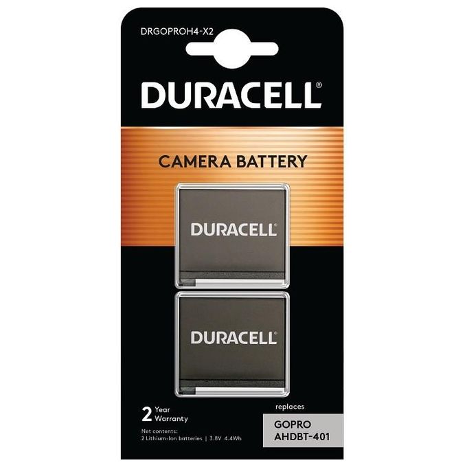 Duracell Batteria per Fotocamera Ioni Litio 1160mAh per GoPro Hero 4