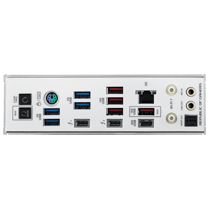 ASUS ROG Maximus Z890 Apex Scheda Madre Intel ATX 22122 Fasi di AlimentazioneSlot DDR5 PCIe 5.0 GPU di Nuova Generazione 6 Slot M.2 WiFi 7 AI Overclocking Slot PCIe Q-Release Slim