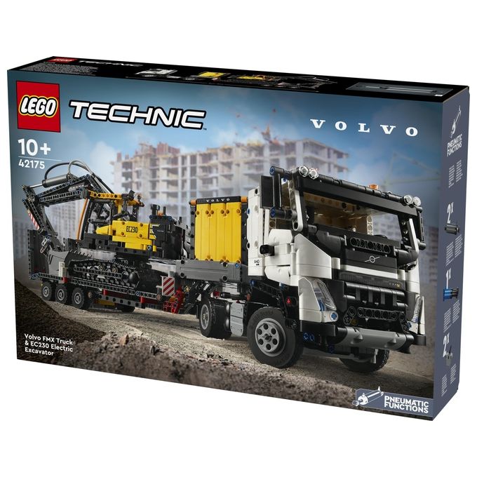 Lego Technic Autocarro Volvo FMX Ed Escavatore Elettrico EC230