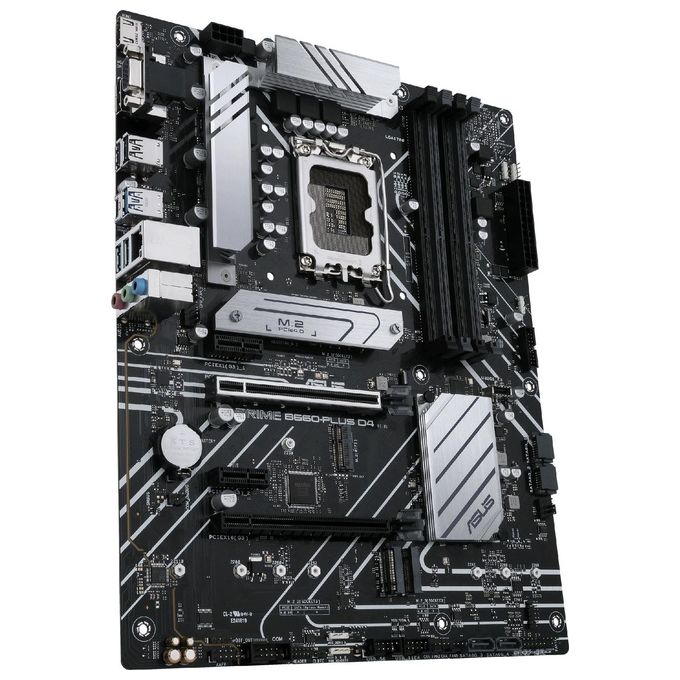 ASUS Scheda madre Intel B660 (LGA 1700) ATX con 8 stadi di potenza, slot PCIe 4.0, tre slot M.2, Realtek 2.5Gb Ethernet, DisplayPort, HDMI, D-Sub, USB 3.2 Gen 2x2 Type-C posteriore, USB 3.2 Gen 1 Type-C anteriore, Aura Sync