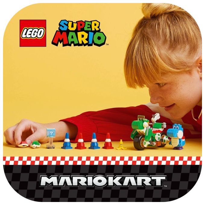 LEGO Set Moto Yoshi 72031 Mario Kart Super Mario in Edizione Esclusiva per Appassionati di Costruzioni Creative
