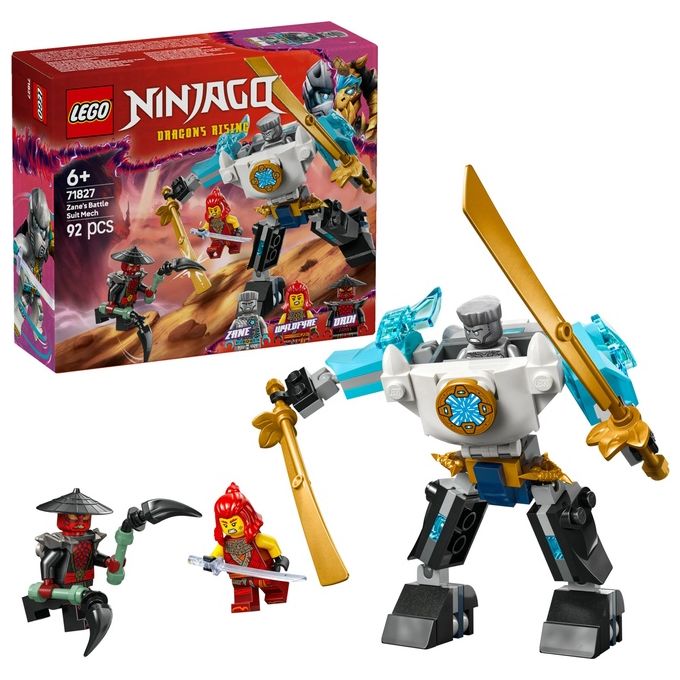 LEGO Kit Costruzione Mech di Battaglia Zane Ninjago 71827 Blocchi Costruibili Avventura Creativa
