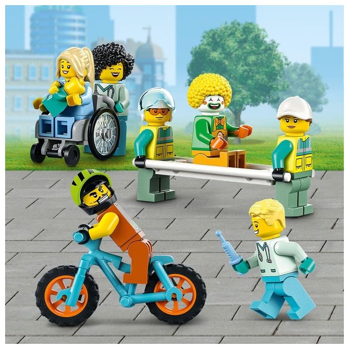 LEGO City Ospedale Set con ambulanza Giocattolo ed Elicottero di Soccorso