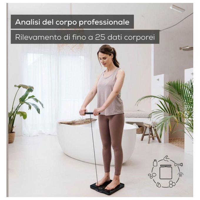 Beurer BF 990 WIFI Bilancia diagnostica Wi-fi e Bluetooth - con unita' estraibile per analisi incrociata (controllo accurato delle diverse parti del corpo) - 25 valori relativi alla salute sempre sotto controllo nell'app beurer Health Manager Pro - con ca