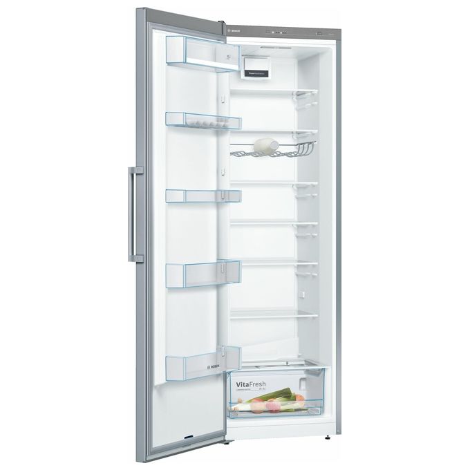 Bosch KSV36VLEP Serie 4 - Frigorifero monoporta 346 L, 186 cm, Classe E, 39 dB, VitaFresh, Acciaio inox