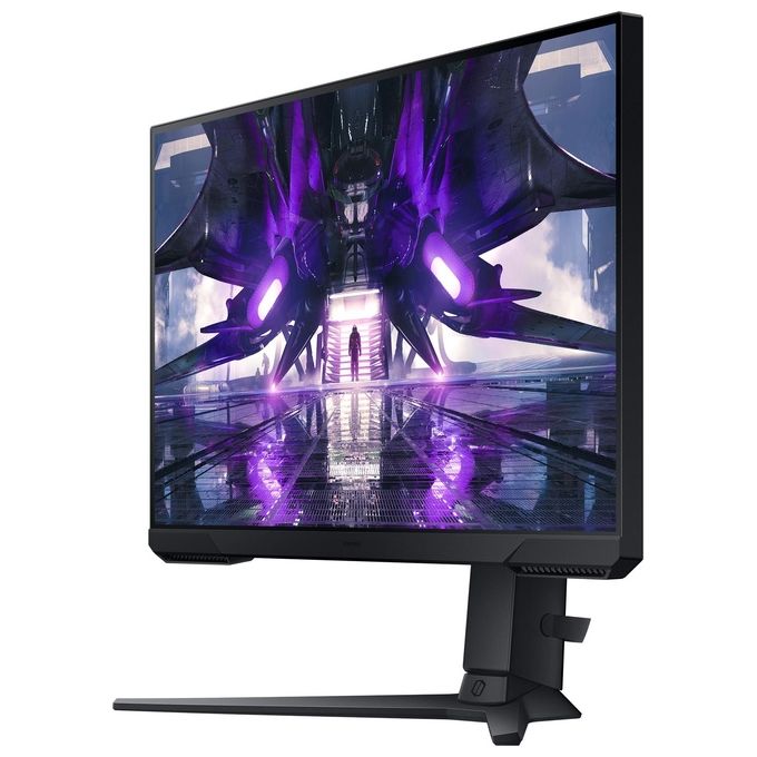 Samsung Monitor Gaming 24'' Odyssey G3 (S24AG320) Flat, 24'', 1920x1080 (Full HD), VA, 165 Hz, 1 ms, FreeSync Premium, HDMI, Display Port, Ingresso Audio, HAS, Pivot, Flicker Free, Eye Saver Mode