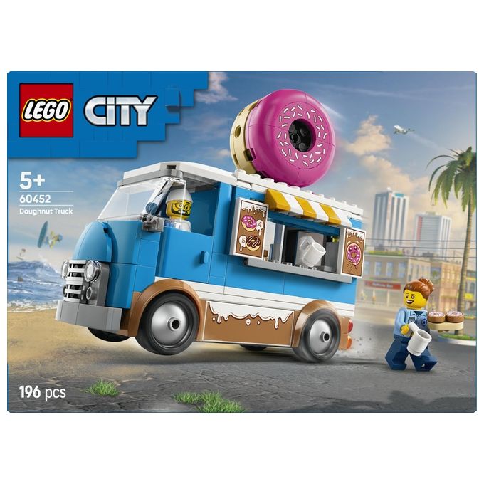 LEGO Furgone Ciambelle 60452 Gioco da Costruzione City Great Vehicles Divertimento Assembla Realistico ed Educativo per Bambini