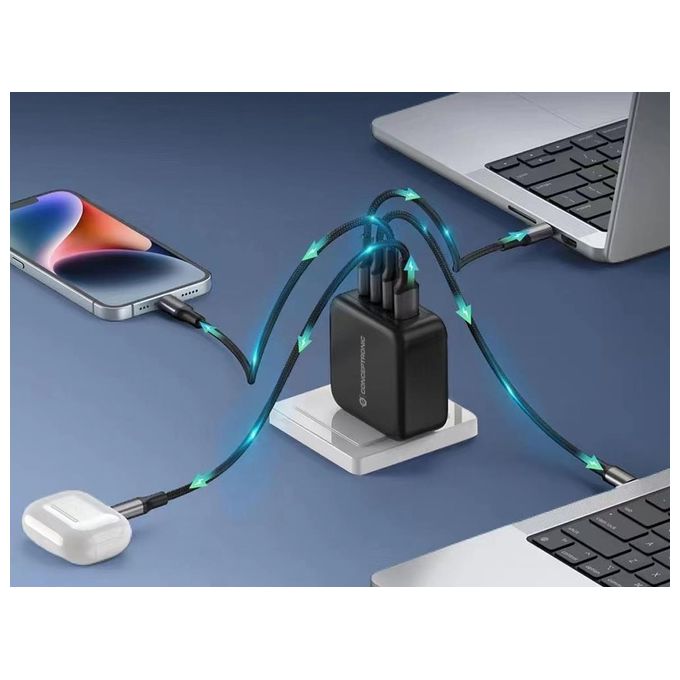 Conceptronic Althea18B 4-Port 100W Gan Usb Pd Charger