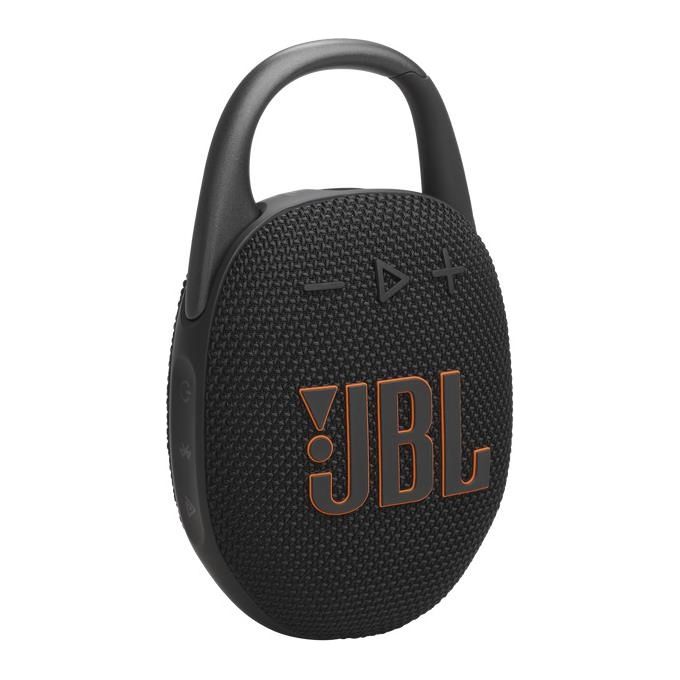 JBL Clip 5 Speaker Bluetooth Portatile Altoparlante Wireless Compatto Moschettone Integrato Waterproof e Resistente alla Polvere IP67 fino a 12 h di Autonomia App Portable Nero