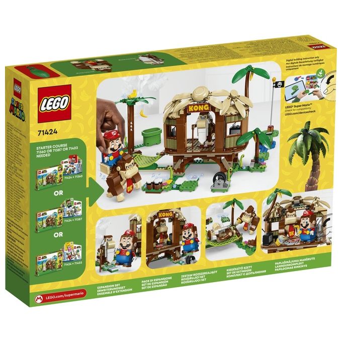 LEGO Super Mario 71424 Pack di Espansione Casa sull'Albero di Donkey Kong, Giochi per Bambini e Bambine 8+ con 2 Personaggi