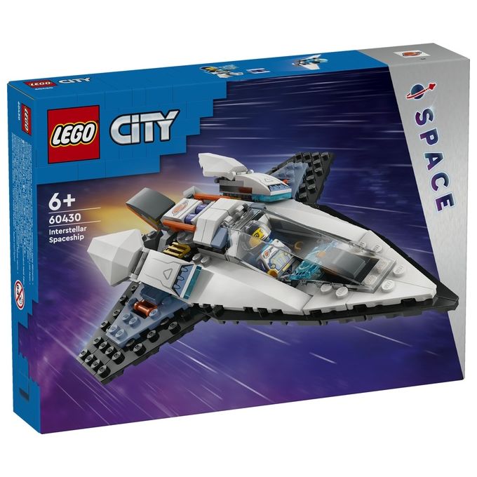 LEGO City 60430 Astronave Interstellare 60430-LEGO Giocattolo Gioco Spaziale per Bambini 6+ Anni con Navicella Minifigure e Drone Robot