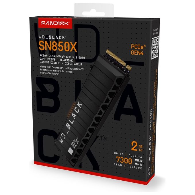 Western Digital Black SN850X M.2 2000Gb PCI Express 4.0 NVMe