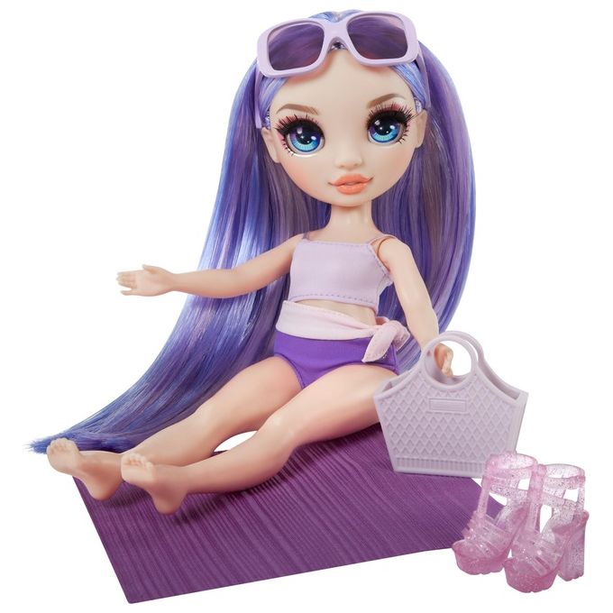 MGA Bambola Rainbow High Swim e Style Fashion Doll Violet Purple