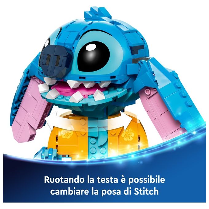LEGO Disney 43249 Stitch, Gioco per Bambini 9+, Personaggio da Costruire con Parti Mobili, Idea Regalo Divertente dal Film