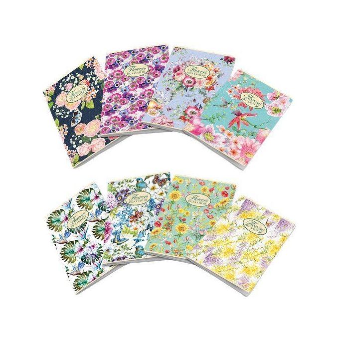 Pigna Confezione 10 Quaderni Flowers A4 5M 80gr