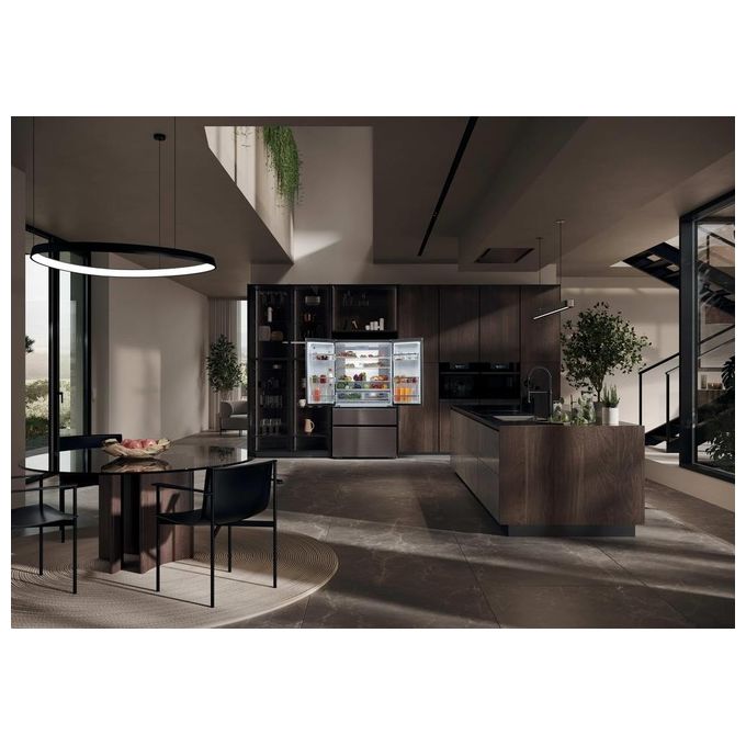 Haier FD 100 Serie 7 HB26FSNAAA Frigorifero Side-by-Side Libera Installazione 750 Litri Classe Energetica E Argento-Titanio