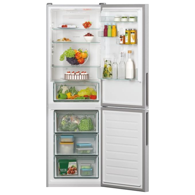 Candy CCE3T618FS Frigorifero Combinato Capacita' 342 Litri Classe energetica F No Frost 185 cm Argento