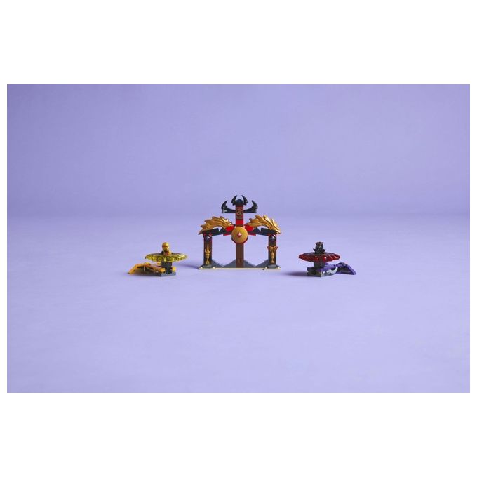LEGO NINJAGO Battle Pack Draghi dello Spinjitzu - 2 Trottole Giocattolo Tempio Costruibile Elementi di Potere e 2 Minifigure Giochi per Bambini e Bambine da 6 Anni da La Rivolta dei Draghi 71826