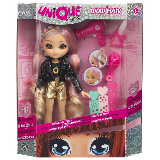 Giochi Preziosi Bambola Unique Eyes Wow Hair