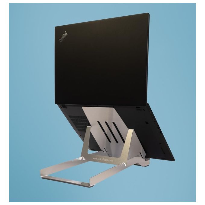 R-Go Tools RGORIBASI Supporto per Laptop Argento 22