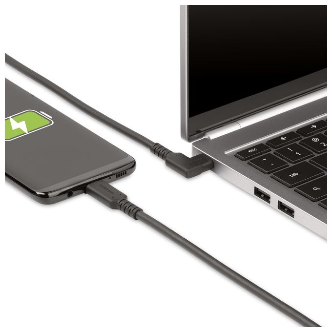Startech.com Cavo Usb-c Angolare Robusto da 2mt Cavo di Trasferimento Dati Usb Type-c ad Angolo Retto
