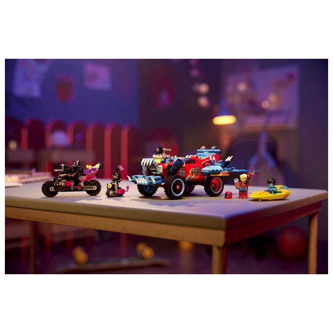 LEGO DREAMZzz 71458 Auto-Coccodrillo, Giocattolo 2in1 da Monster Truck a Macchina-Animale con Jayden e il Cacciatore Notturno