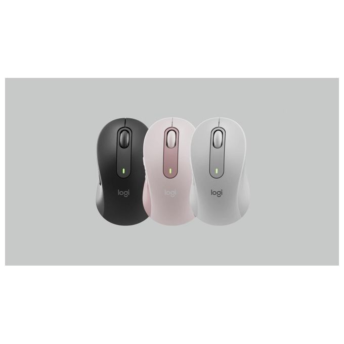 Logitech Signature M650 L Mouse Wireless Full Size Rosa
