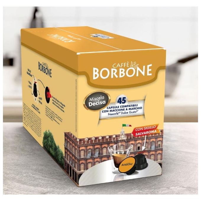 Borbone Dolce Re Decisa Sacchetto 45 Capsule Compatibili Dolce Gusto
