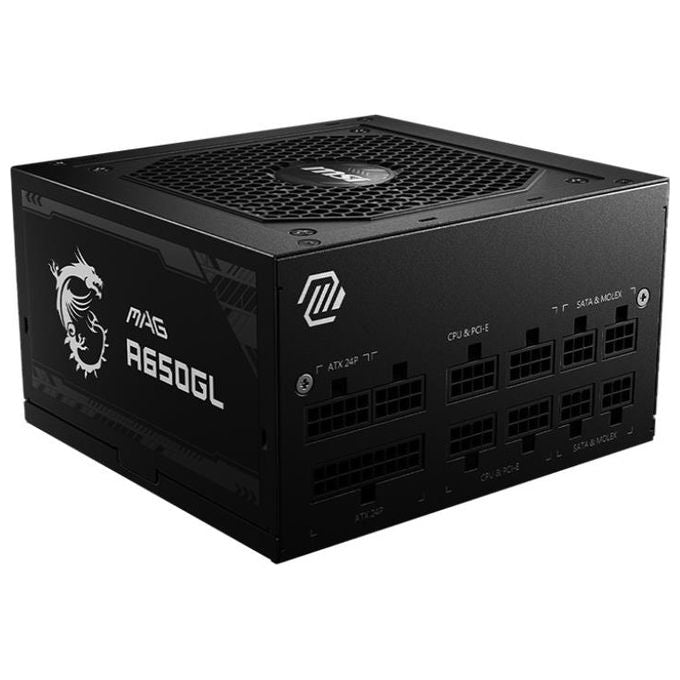 MSI MAG A650GL Alimentatore 650W Modulare 80 PLUS Gold ATX Nero per PC