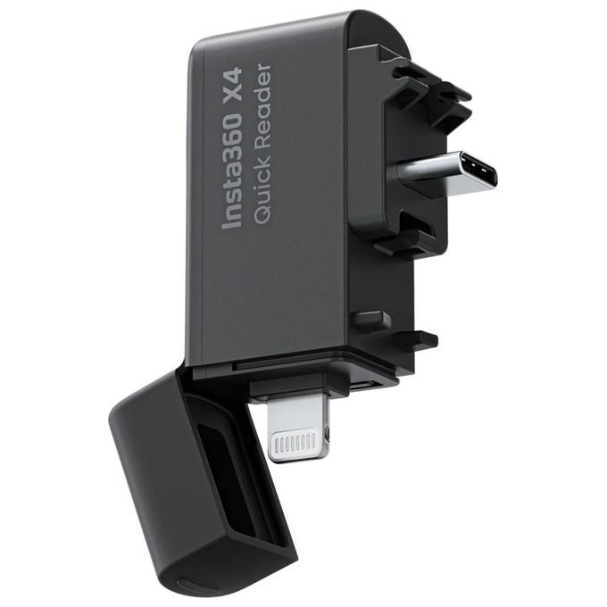 Insta360 Quick Reader Compatibile con X4 Archiviazione File su Smartphone Nero