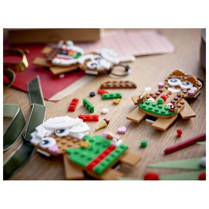 LEGO Creator 40642 Ornamenti di Pan di Zenzero, Giochi da Costruire per Bambini 6+, Regalo di Pasqua, Decorazione per Casa