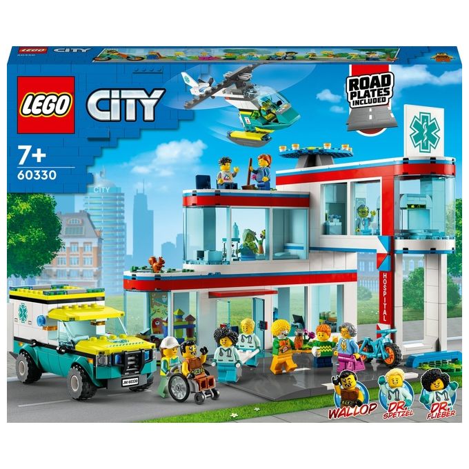 LEGO City Ospedale Set con ambulanza Giocattolo ed Elicottero di Soccorso
