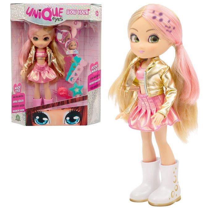 Giochi Preziosi Bambola Unique Eyes Wow Hair