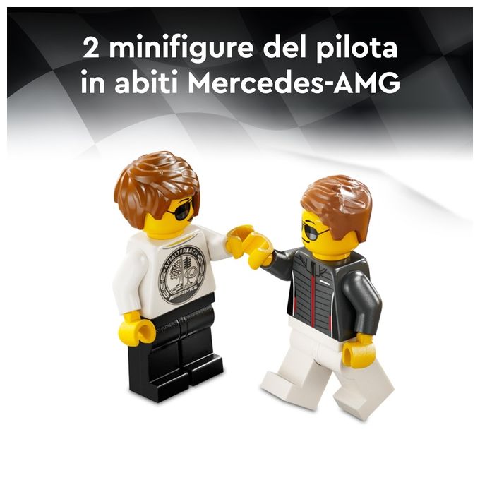 LEGO Speed Champions Mercedes-AMG G 63 e Mercedes-AMG SL 63 Macchine Giocattolo da Costruire 2 Modellini di Auto per Bambini e Bambine da 10 Anni con Minifigure di Piloti Regalo di Compleanno 76924