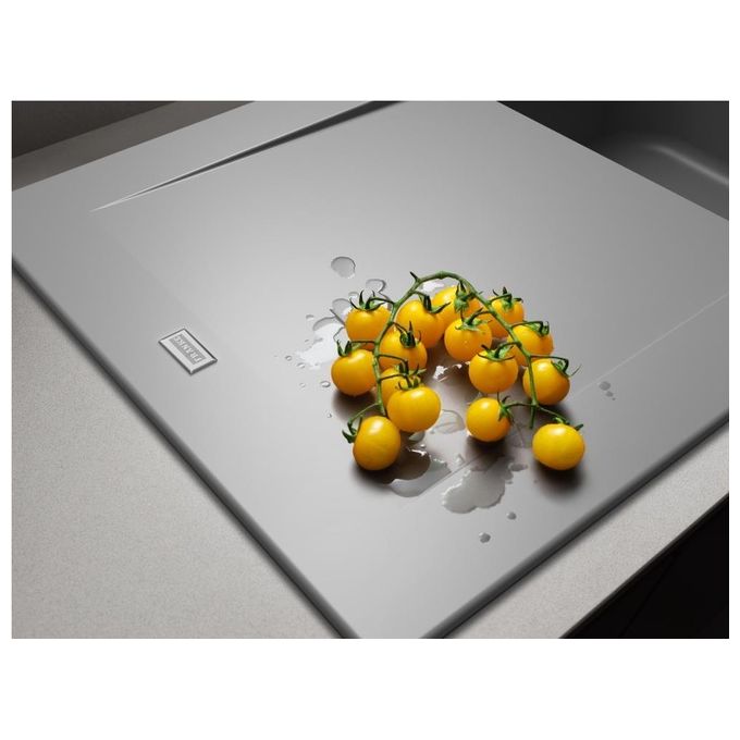 Franke Lavello in Tectonite KID 611-86 3 1-2 WWK Gocciolatoio reversibile 1 Vasca Grigio 143.0653.589