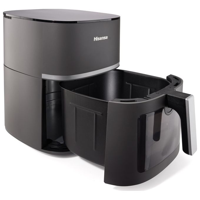 Hisense HAF1900D - Friggitrice ad aria 7 L, potenza 1800 W, programmi preimpostati, display digitale, tecnologia di cottura ad aria calda, colore Nero