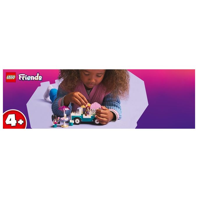 LEGO Friends Il Furgone dei Gelati di Heartlake City Giochi Creativi e Didattici per Bambine da 4 Anni con Camion Giocattolo 2 Mini Bamboline un Coniglietto Cibo e Accessori Set con Veicolo 42644