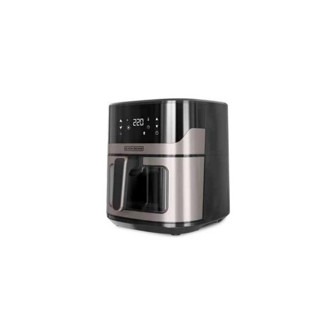 Black+Decker Friggitrice ad Aria 6.5 Litri 1800W Touch Screen 12 Programmi