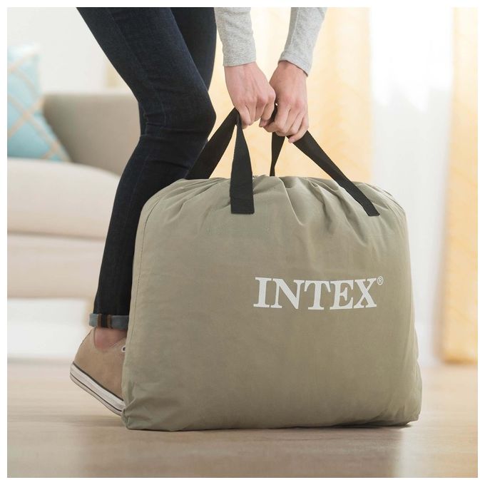 Intex 64162ND Materasso Dura-Beam Prime Comfort Singolo con Pompa Elettrica Incorporata 99x191x51 cm Singolo Versione 2023